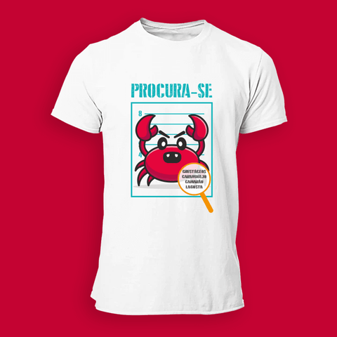 T-shirt Adulto “PROCURA-SE” – Os 14 Vilões
