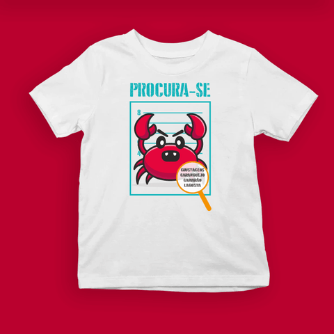 T-shirt Criança “PROCURA-SE” – Os 14 Vilões