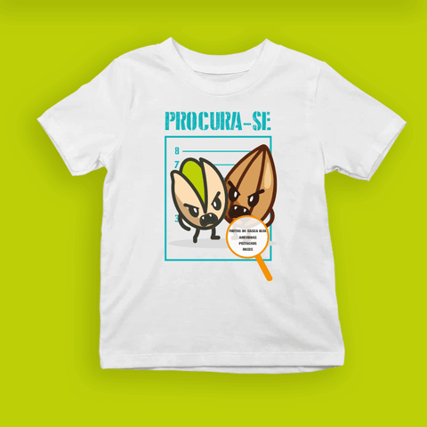 T-shirt Criança “PROCURA-SE” – Os 14 Vilões