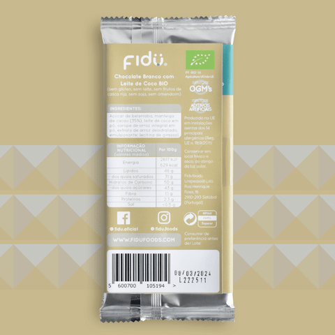 Chocolate Branco com Leite de Coco BIO 70g