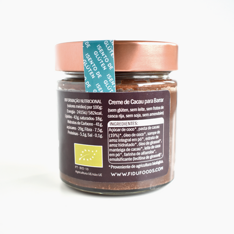 Creme de Cacau BIO 215g - Fidu | Alimentos inclusivos