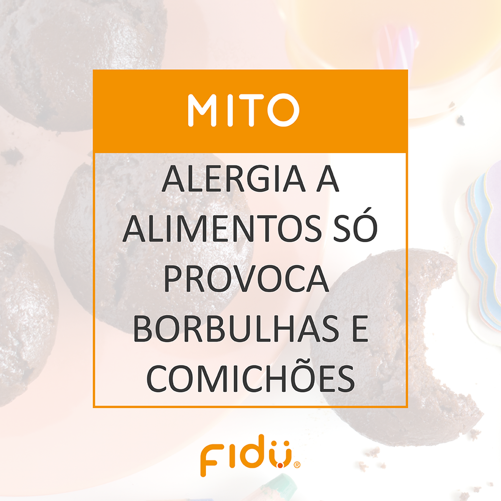 Mito: A alergia a alimentos só provoca borbulhas e comichão.