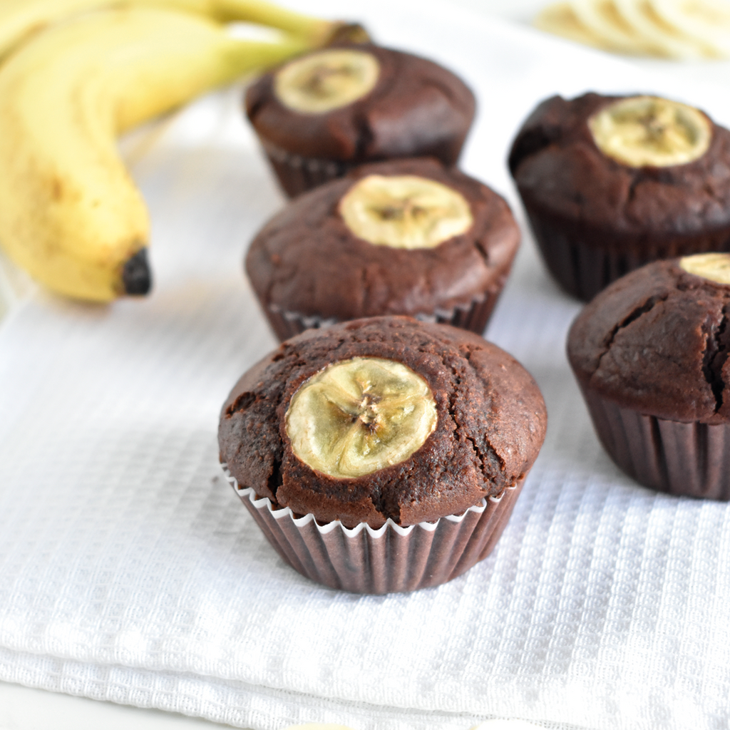 Cupcake de Chocolate e Banana - Fidu | Alimentos Inclusivos