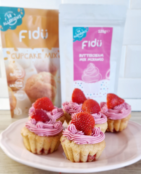 Fidu | Receita Cupcake de Morango
