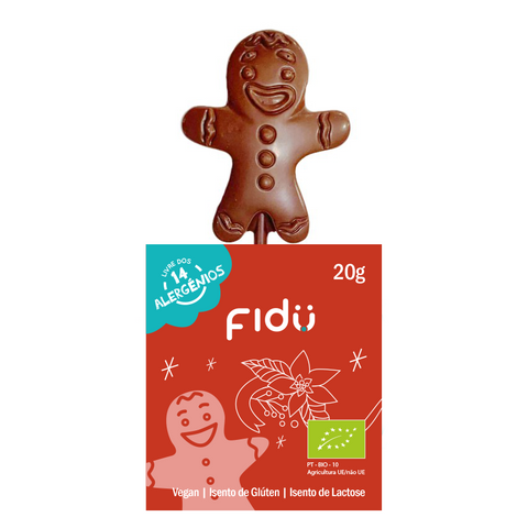 Chupa-chupa de Chocolate de Natal BIO 20g
