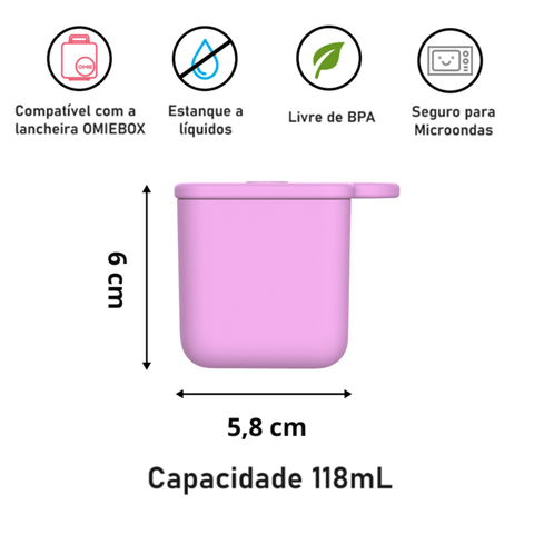 OmieDip - 2 Recipientes Herméticos