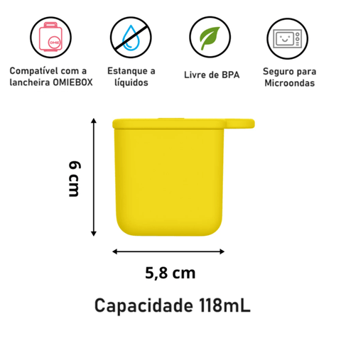 OmieDip - 2 Recipientes Herméticos