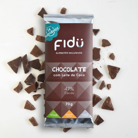 Chocolate Partidinho - 47% com leite de coco